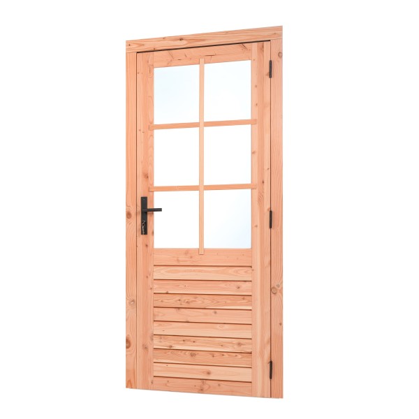 Red Class Wood enkele glas deur, 6-ruits RD Enkele glasdeur B1000 x H2050 mm buitenmaat