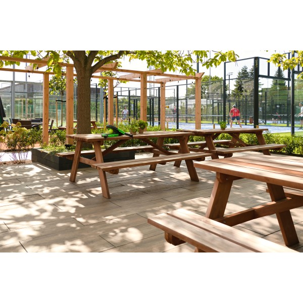 Hardhouten picknicktafel Comfort