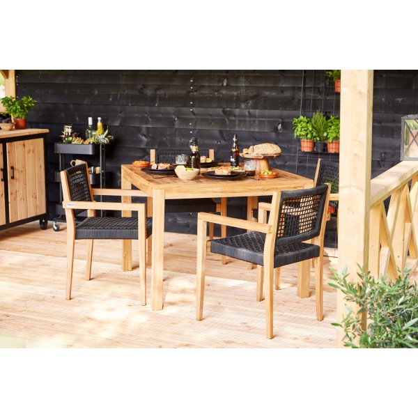 Tuintafel teak 100 x 100 cm