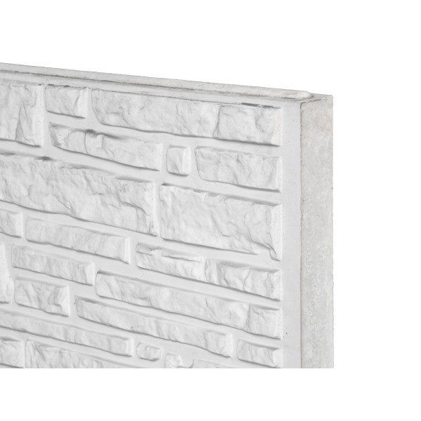 Berton©-motiefplaat wit/grijs H36 x D3,5 x L184 cm Rustico