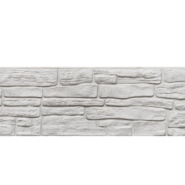 Berton©-motiefplaat wit/grijs H36 x D3,5 x L184 cm nostalgiemotief enkelzijdig