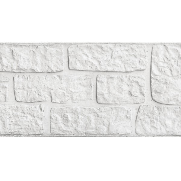 Berton©-motiefplaat wit/grijs H36 x D3,5 x L184 cm romeinsmotief enkelzijdig