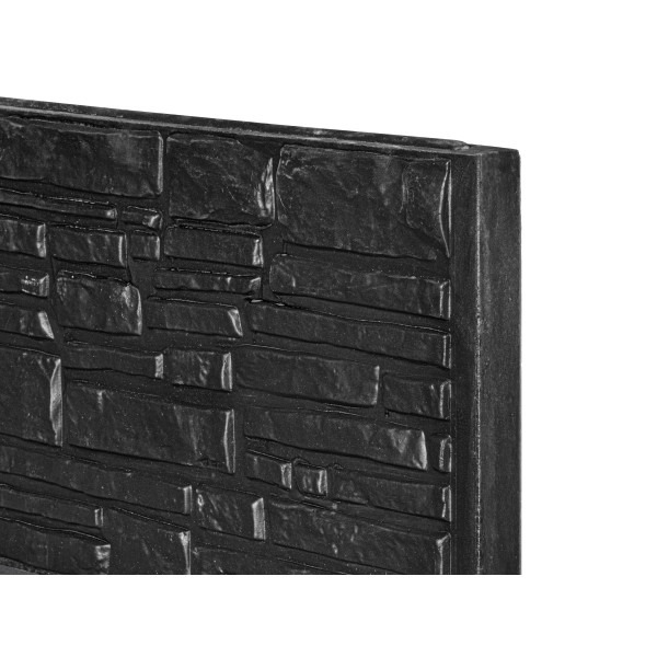 Berton©-motiefplaat antraciet gecoat H36 x D3,5 x L184 cm Rustico