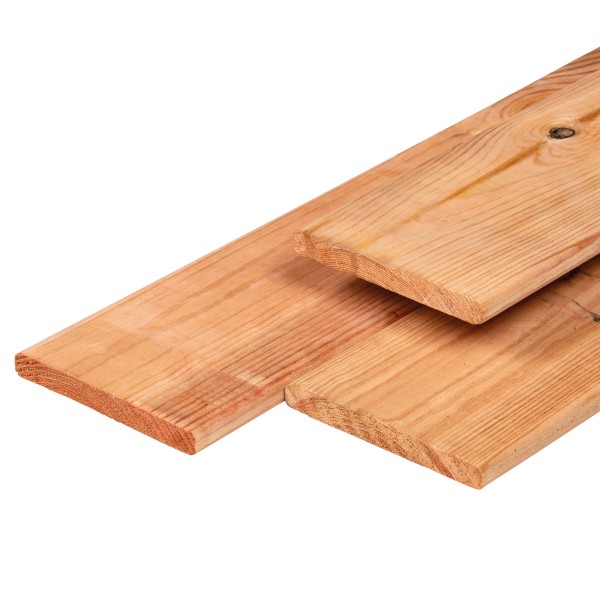 Red Class Wood ME vuren plank 1,6 x 14,0 x 300 cm, gedroogd, geïmpregneerd, geschaafd, 4 ronde hoeken
