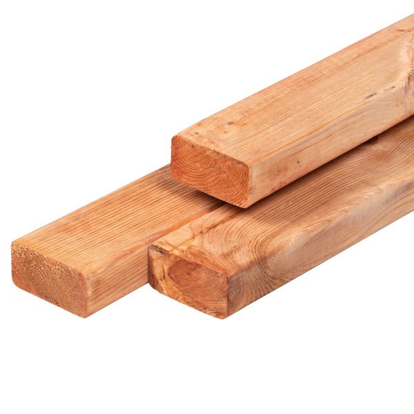 Red Class Wood ME vuren regel 4,5 x 9,0 x 500 cm, gedroogd, geïmpregneerd, geschaafd, 4 ronde hoeken