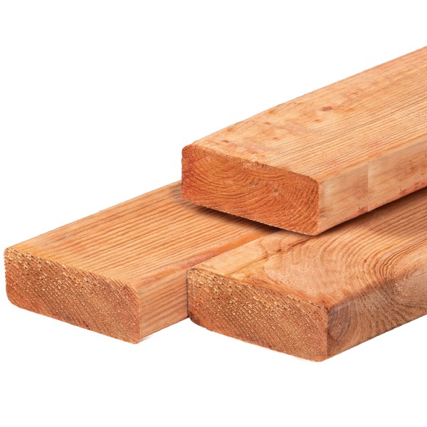 Red Class Wood ME vuren ligger 6,5 x 19,5 x 400 cm, gedroogd, geïmpregneerd, geschaafd, 4 ronde hoeken