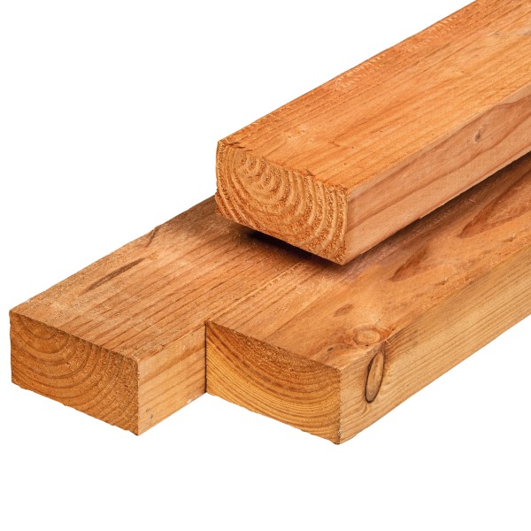 Douglas ligger 50x100x4000mm, vers, fijnbezaagd, scherpkantig