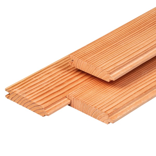 Douglas blokhutprofiel 2,8 x 14,5 x 360 cm, gedroogd, geschaafd