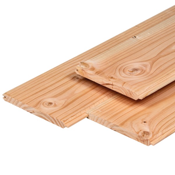 Douglas t&g-profiel 1,8 x 19,5 x 300 cm, gedroogd, geschaafd, 2 zijden vellingkant