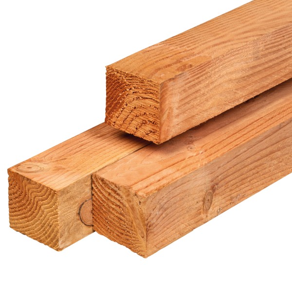 Douglas paal 100x100x3000mm, vers, fijnbezaagd