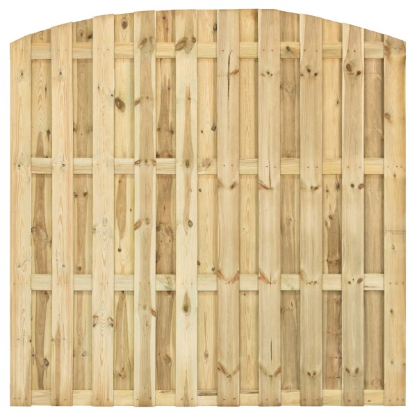 Tuinscherm Aalsmeer toog, groen geïmpregneerd grenen, geniet, 23-planks (19+4) 180 x 180 cm