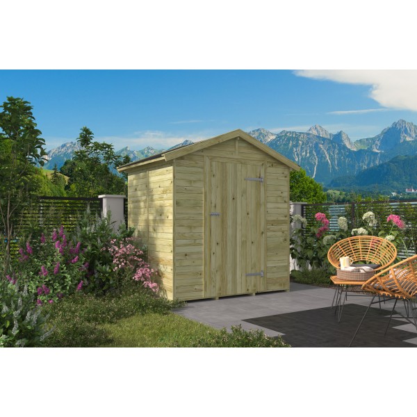 Tuinhuis Vincent vuren groen geïmpregneerd