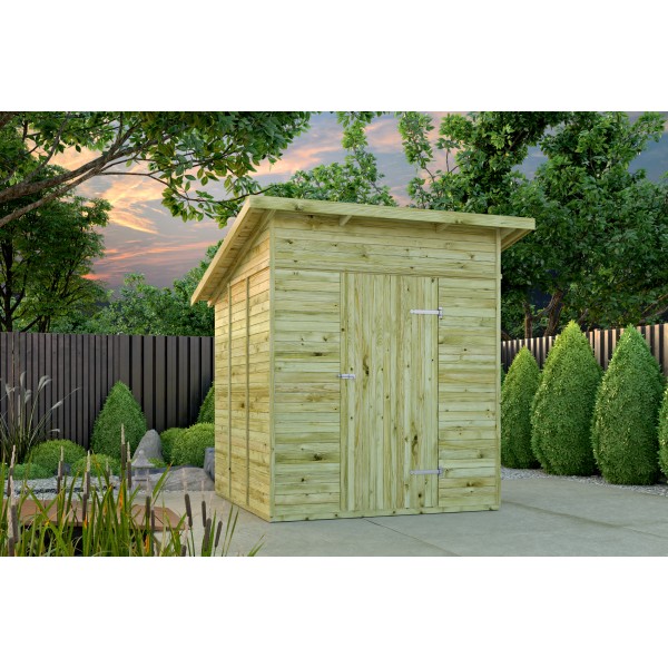 Tuinhuis Olaf vuren groen geïmpregneerd