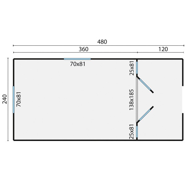 Circuswagen Paddy | 19mm | vuren onbehandeld | 480 x 240 cm | excl. onderstel 2 Circuswagen Paddy | 19mm | vuren onbehandeld | 480 x 240 cm | excl. onderstel - Afbeelding 2