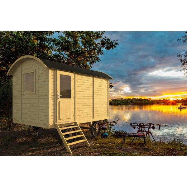 Circuswagen Joey | 19mm | vuren onbehandeld | 360 x 240 cm | excl. onderstel