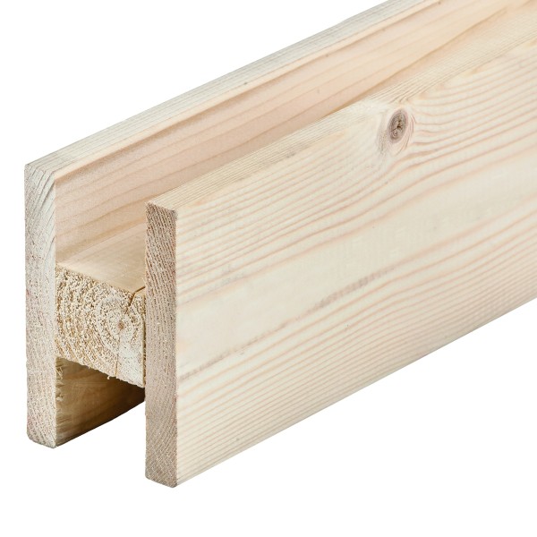NE vuren H/U profiel 28-34 mm, 220 cm, onbehandeld, geschaafd