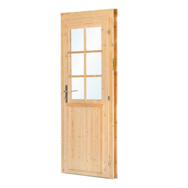 Deur enkel met raam D6 RS vuren 90,5 x 196 cm