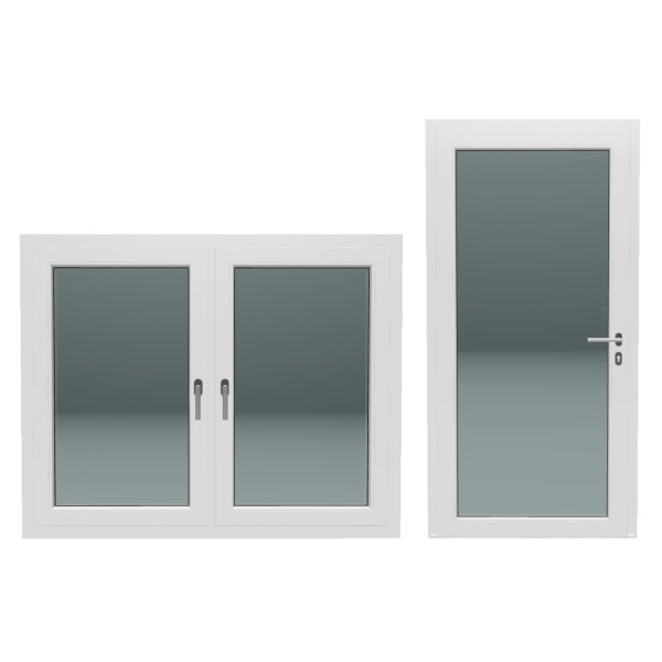 Kunststof ramen en buitendeuren wit Dingle