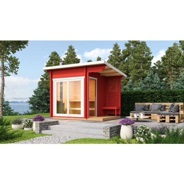 Sauna huis Tampere XS | 40 mm | onbehandeld