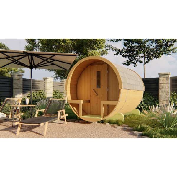 Saunabarrel | Ø205 x 250 cm | 42 mm | Thermowood