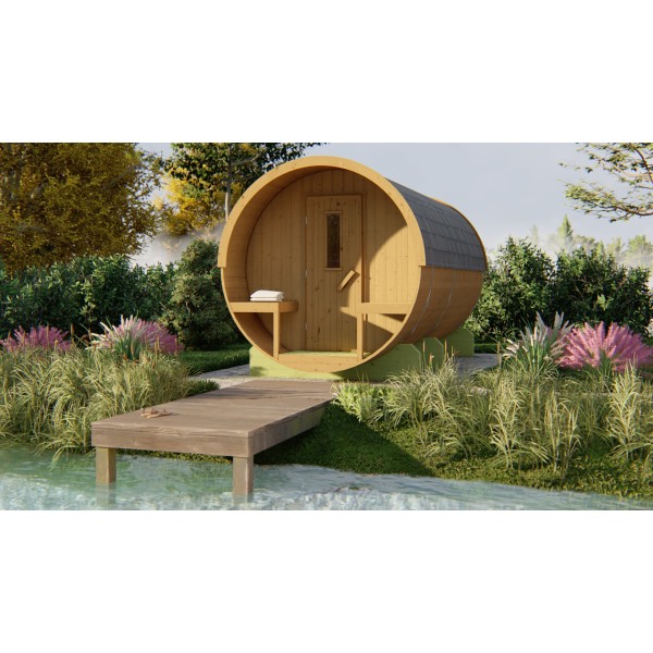 Saunabarrel | Ø205 x 400 cm | 42 mm | Thermowood