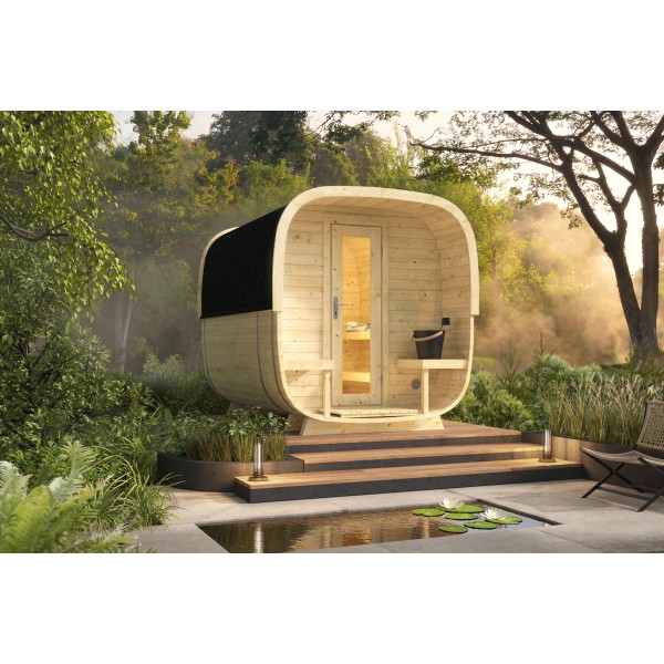 Sauna cube Rovaniemi 280 cm | 38 mm | onbehandeld