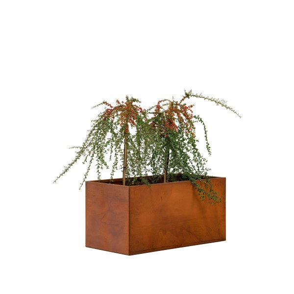 Bloembak cortenstaal Hudson 50 x 90 x 50 cm