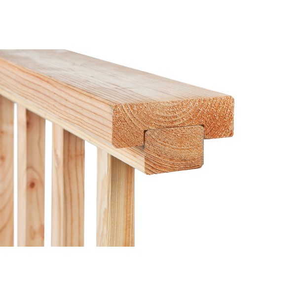 Douglas afdekkap 4,5 x 13,5 x 280 cm, gedroogd, geschaafd