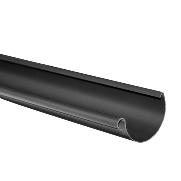 Kunststof mastgoot L200 cm, 100 mm zwart