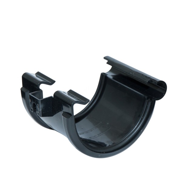 Kunststof mastgoot Gootverbindingsstuk 100 mm zwart