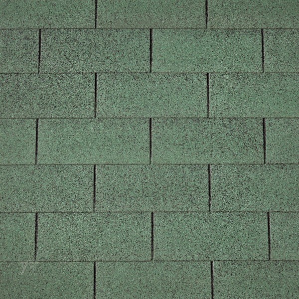 Dakshingles recht groen - pak 3 m²