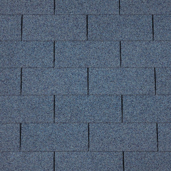 Dakshingles recht blauw - pak 3 m²