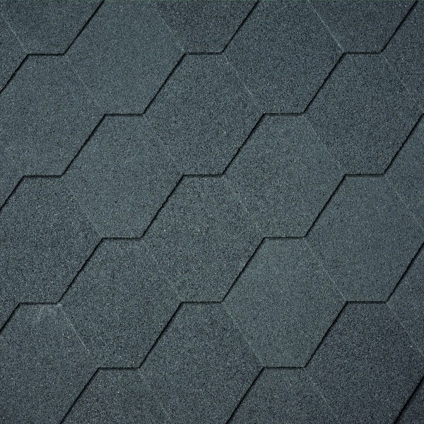 Dakshingles hexagonaal zwart - pak 3 m²