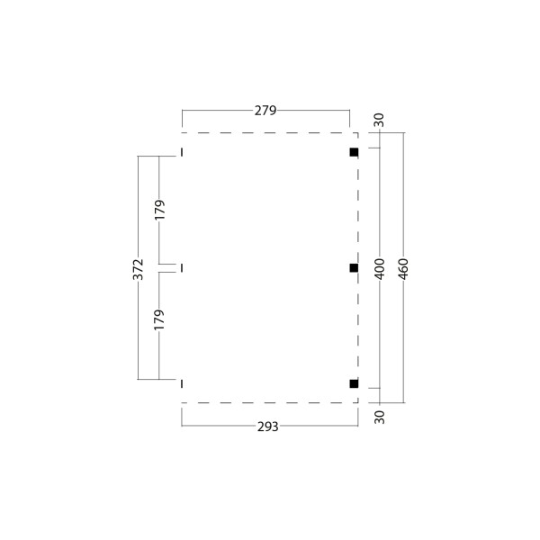 Kapschuur Billund XL, Uitbreidingset Red Class Wood 300 x 460 cm