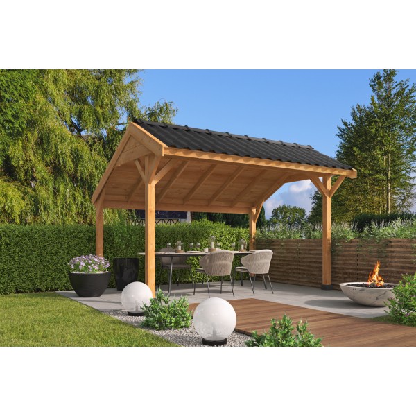 Kapschuur Economy basispakket Red Class Wood 400 x 300 cm