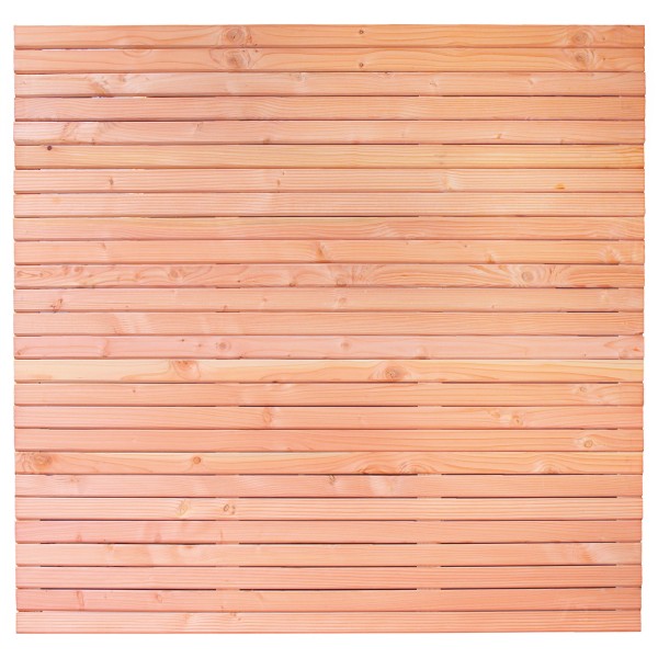 Rhombusscherm Klagenfurt, douglas, RVS-geschroefd, enkelzijdig bekleed, 30-planks 180 x 180 cm