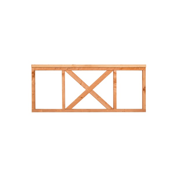 Kruishekwerk Red Class Wood inclusief afdeklat 200 x 75 cm