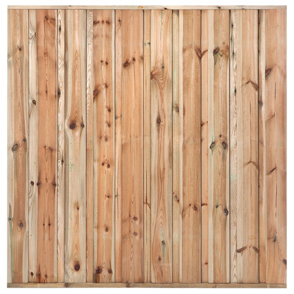 Tuinscherm Monaco, groen geïmpregneerd grenen, RVS-geschroefd, 19-planks 180 x 180 cm