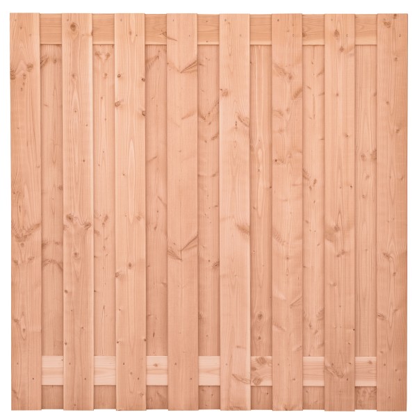Tuinscherm Zillertal, douglas, RVS-geschroefd, 17-planks (15+2) 180 x 180 cm
