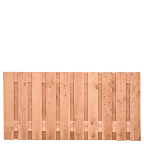 Tuinscherm Zwarte Woud, douglas, RVS-geschroefd, 21-planks (19+2) 180 x 90 cm