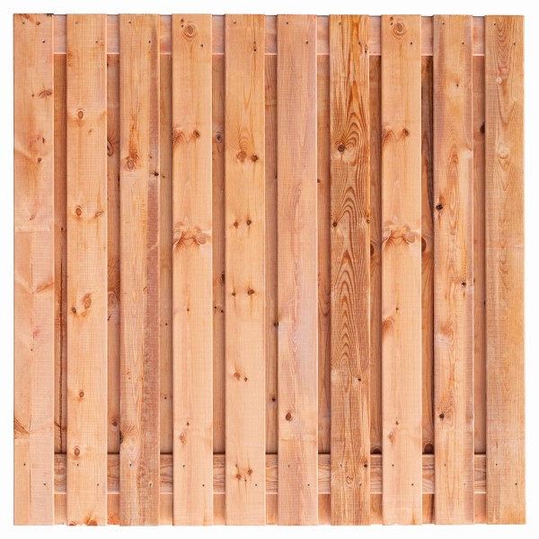 Tuinscherm Casablanca, Red Class Wood geïmpregneerd ME vuren, RVS-geschroefd, 21-planks (19+2) 180 x 180 cm