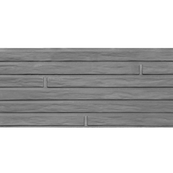 Berton©-motiefplaat smal antraciet H26 x D3,5 x L184 cm Lungo