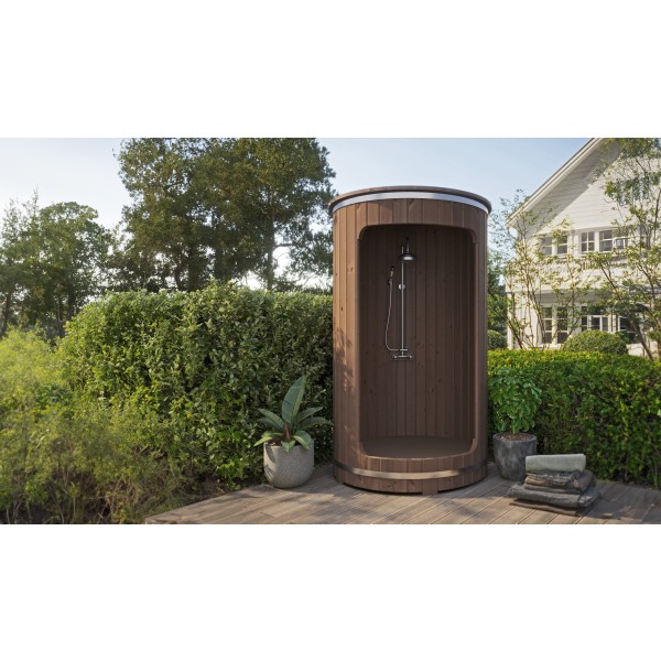 Buitendouche barrel Ø130 cm | 42 mm | Thermowood