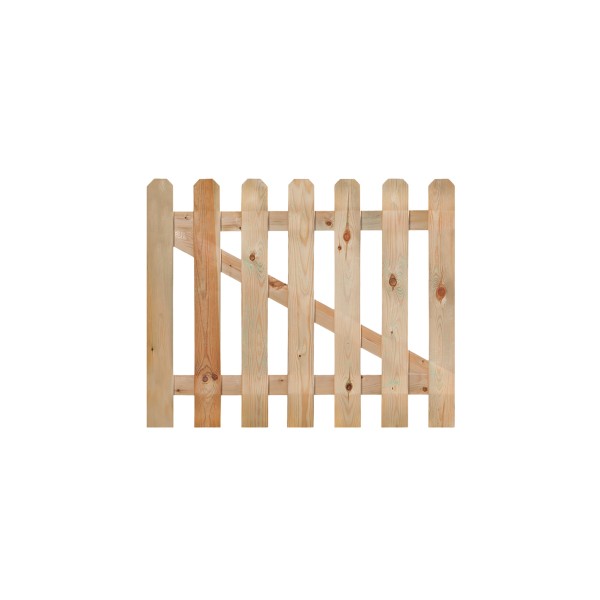 Tuinhekdeur grenen groen geïmpregneerd recht 80 x 100 cm