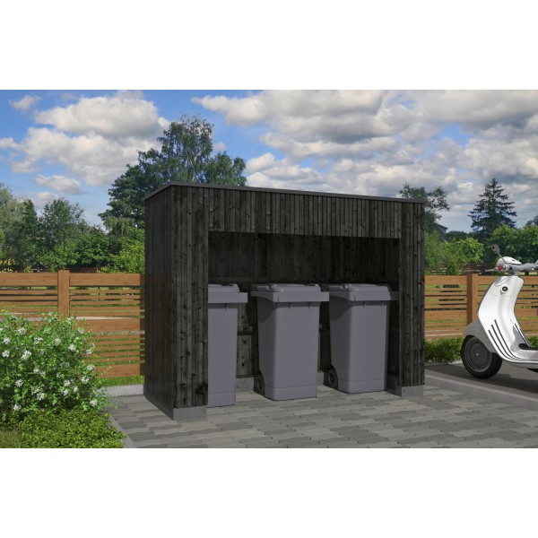 Douglas containerberging Brooklyn zwart gespoten 219 x 99 x 174 cm