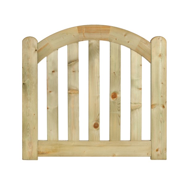 Tuinhekdeur grenen groen geïmpregneerd de Luxe 80 x 100 x D4 cm