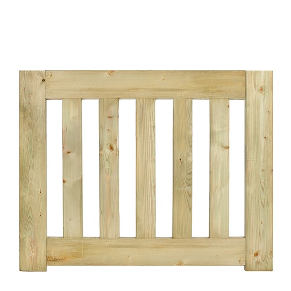 Tuinhekdeur grenen groen geïmpregneerd Modern de Luxe 60 x 100 x 4 cm