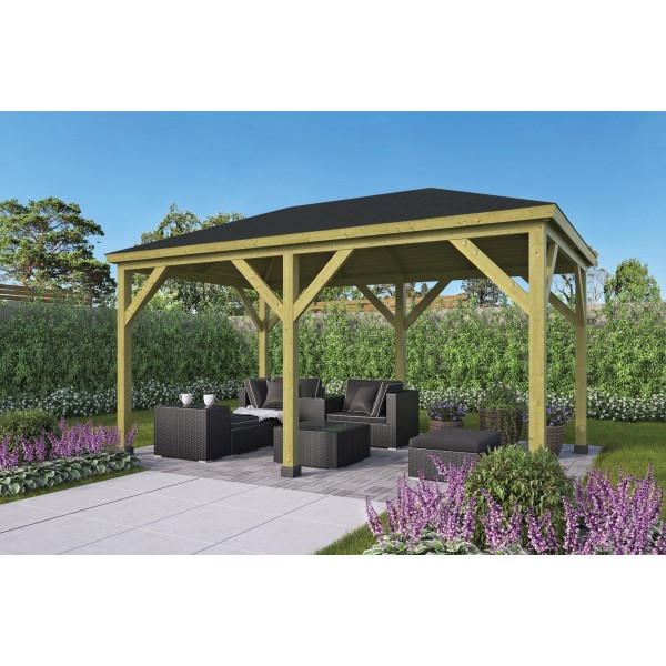 Prieel Grande vuren groen geïmpregneerd