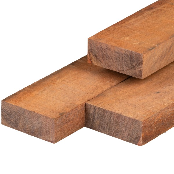 Azobé hardhout bestekhout 5,0 x 10,0 x 350 cm fijnbezaagd
