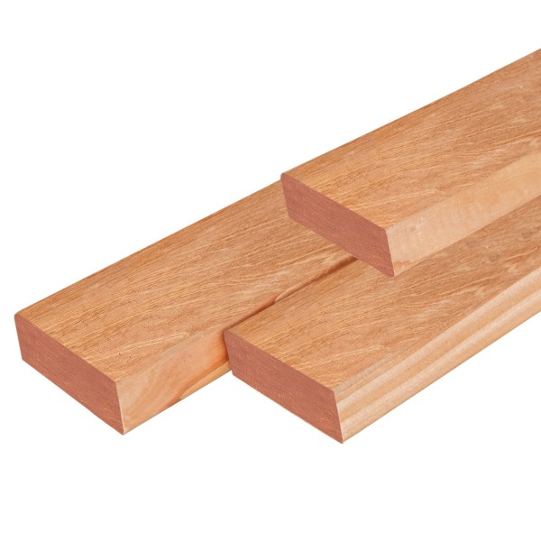 Bangkirai hardhout rhombus profiel 1,6 x 6,8 x 400 cm geschaafd